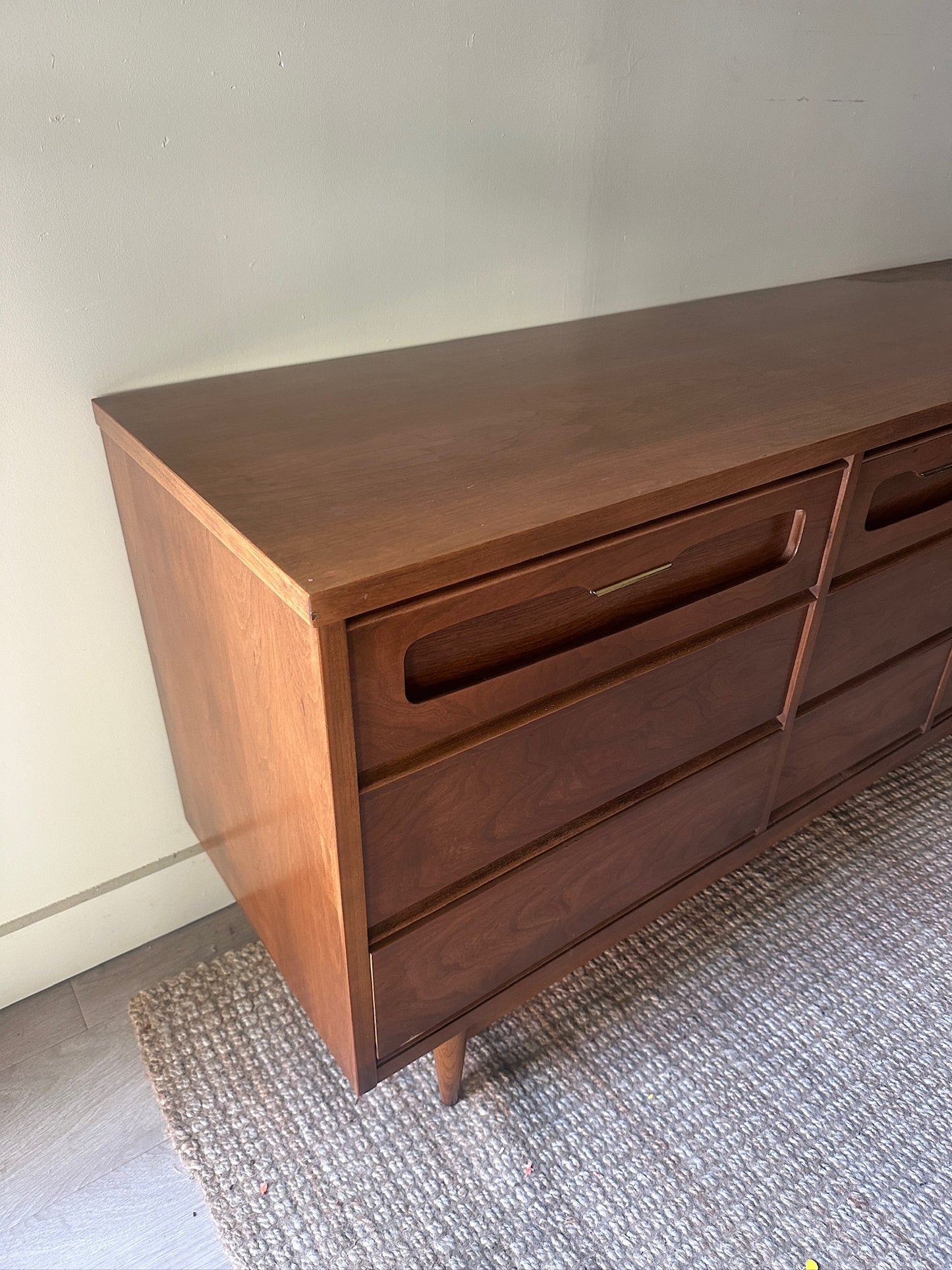 Walnut 9 Drawer Dresser