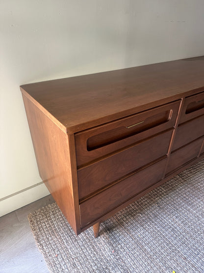 Walnut 9 Drawer Dresser