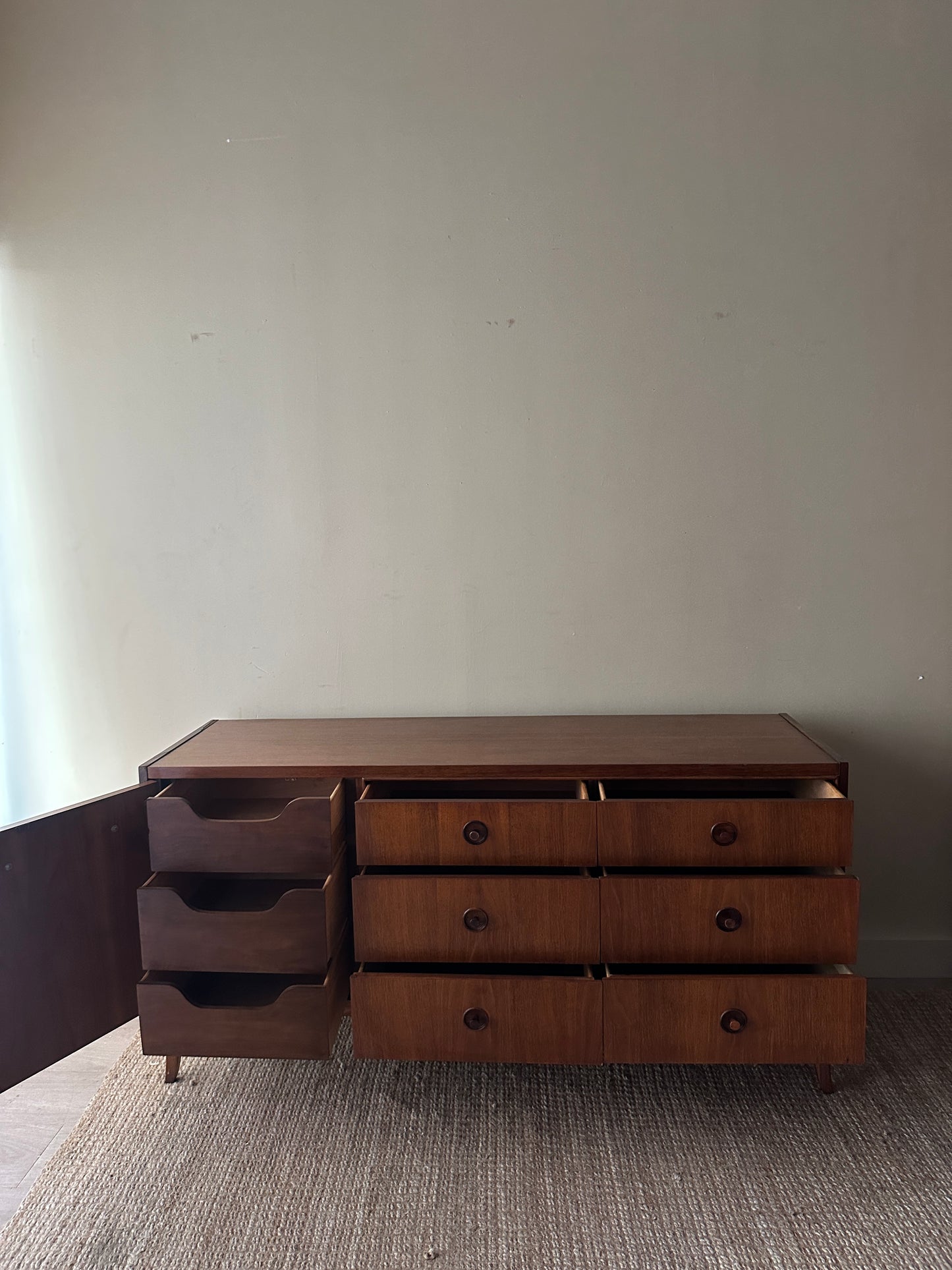 Kroehler walnut credenza