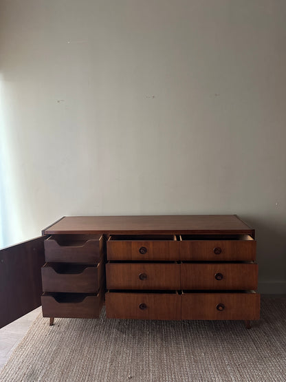 Kroehler walnut credenza