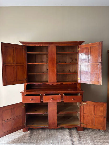 Maple two piece hutch