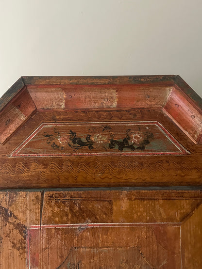 Folk painted cabinet