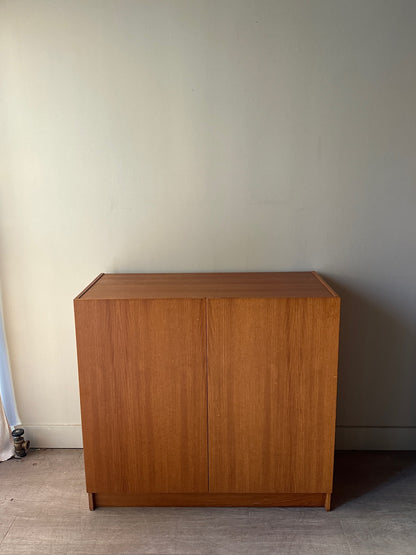 Teak tuck away desk