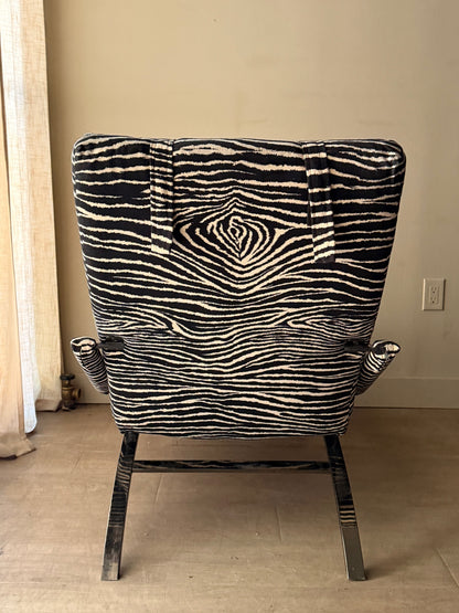 Design Institute of America zebra chaise lounge