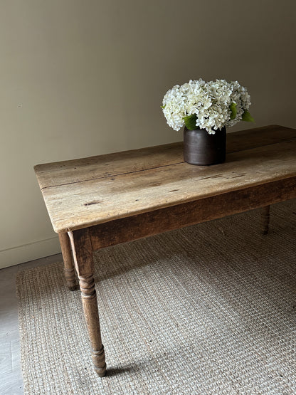 Pine farmhouse dining table