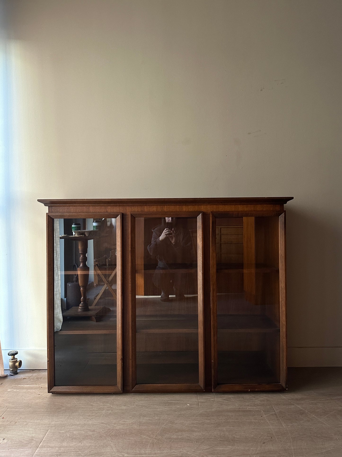 Walnut display case