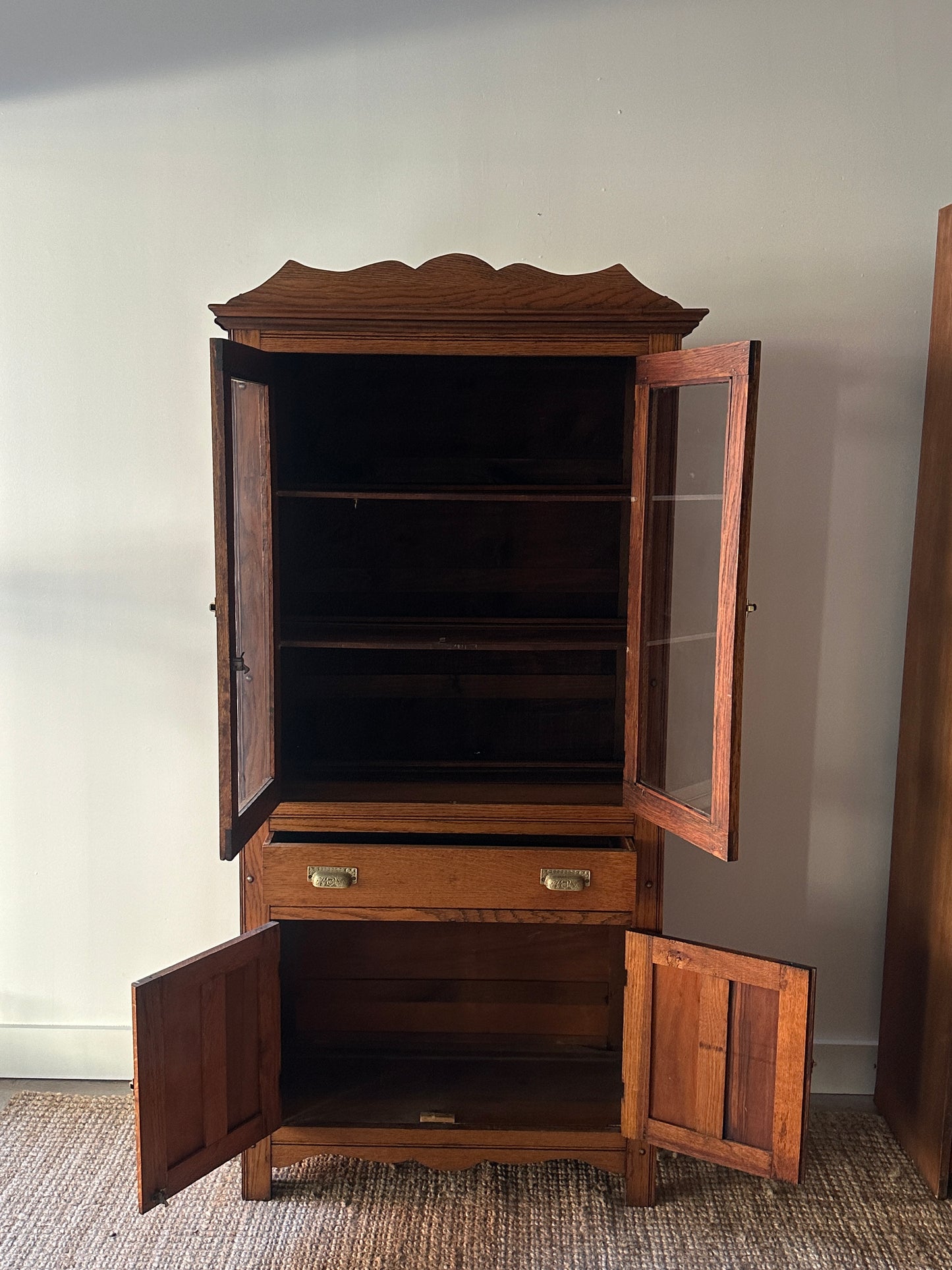 Oak hutch