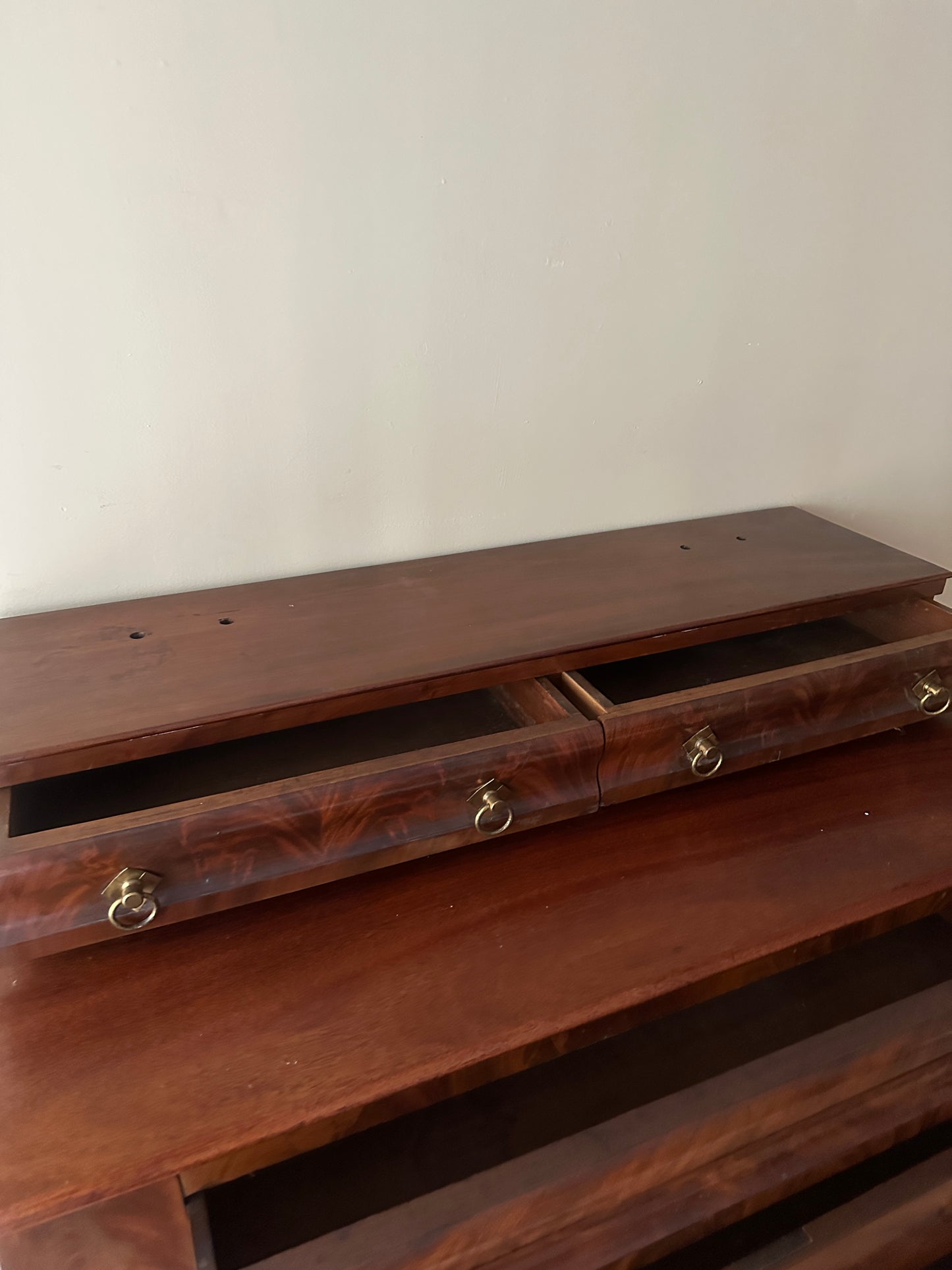 Mahogany empire dresser