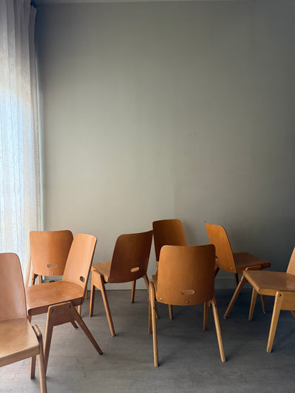 Casala plywood bistro chairs. Sold in pairs.