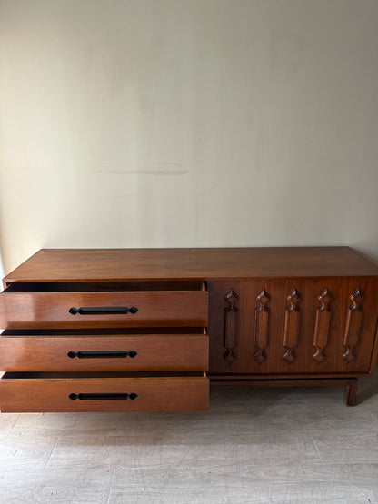 Walnut credenza