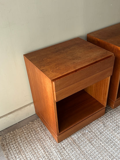 Danish teak side tables. Sold induvidually.
