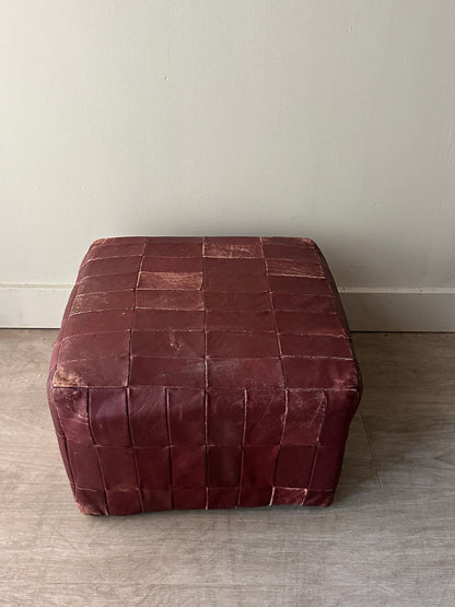 De Sede patchwork leather ottoman