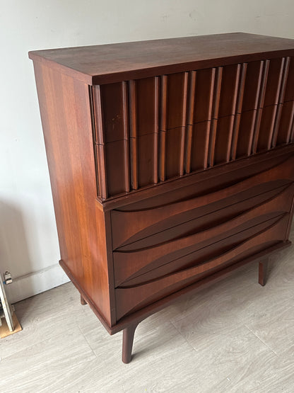 Walnut tallboy