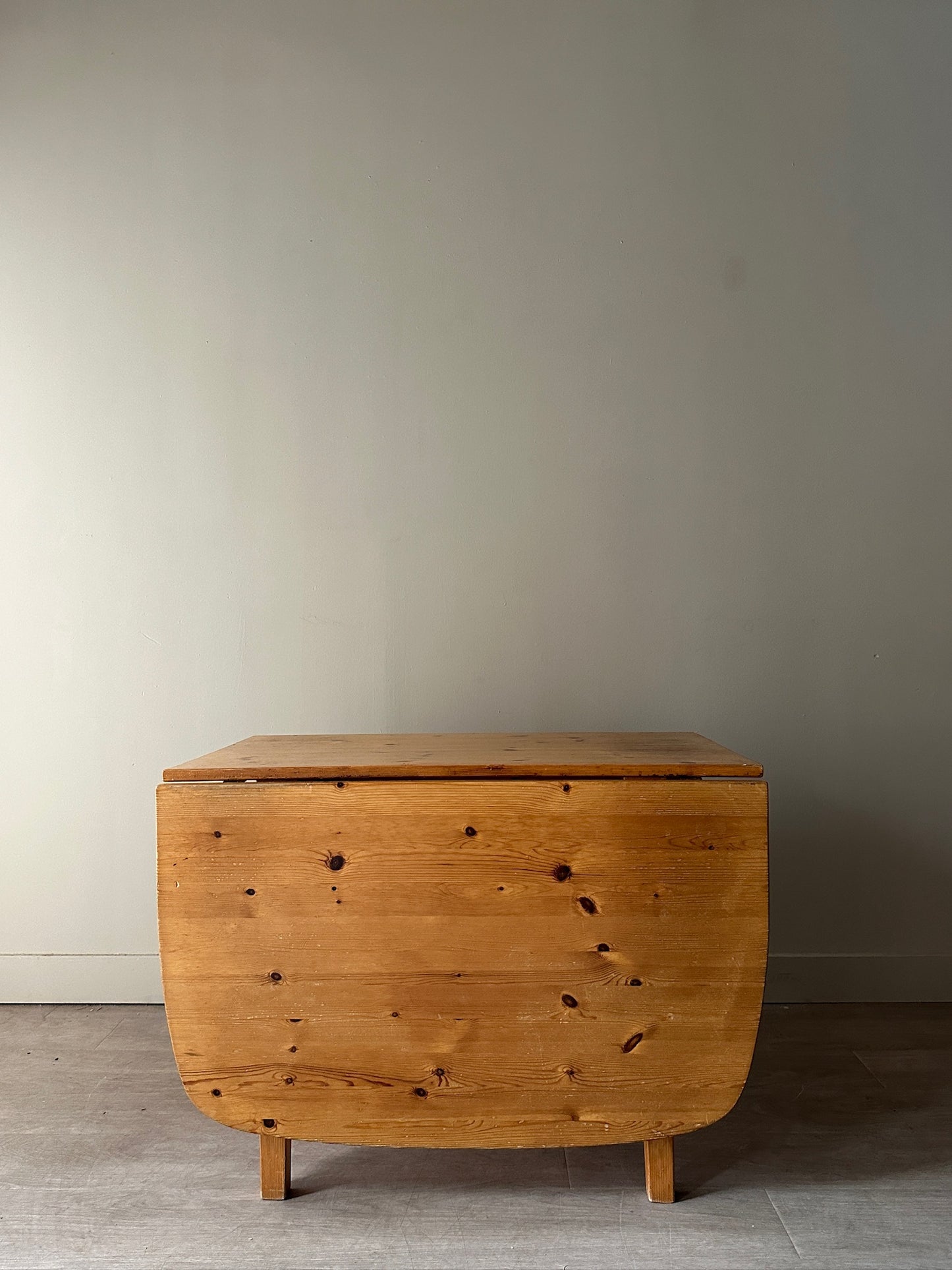 Swedish pine drop leaf dining table