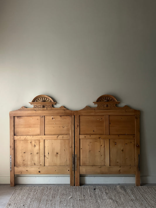 Pine headboard and footboard. King or two twin.