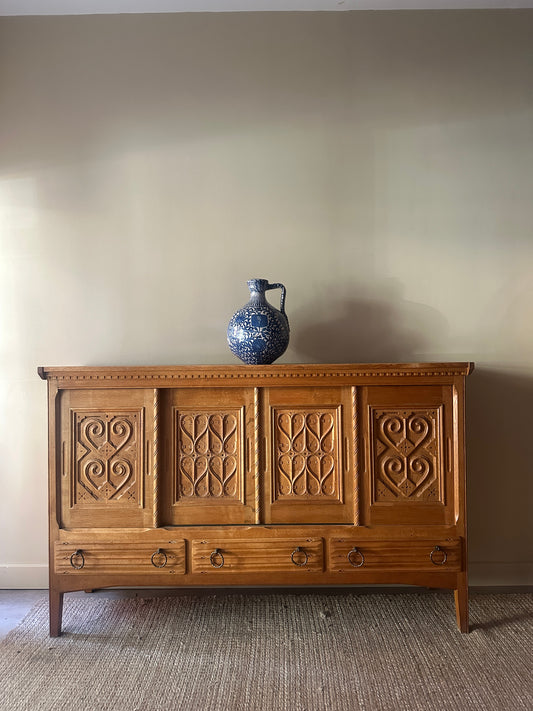 Danish oak sideboard by Henning Kjaernulf
