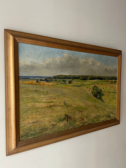 Pastoral landscape painting