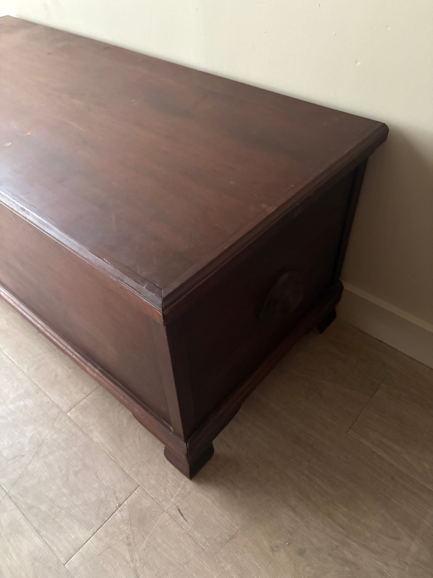 Walnut cedar-lined chest