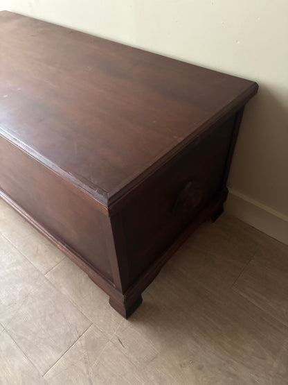 Walnut cedar-lined chest