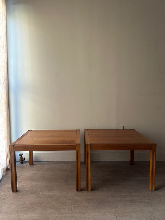 Teak coffee tables. Sold individually.