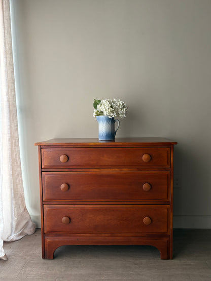 Cushman maple 3 drawer dresser
