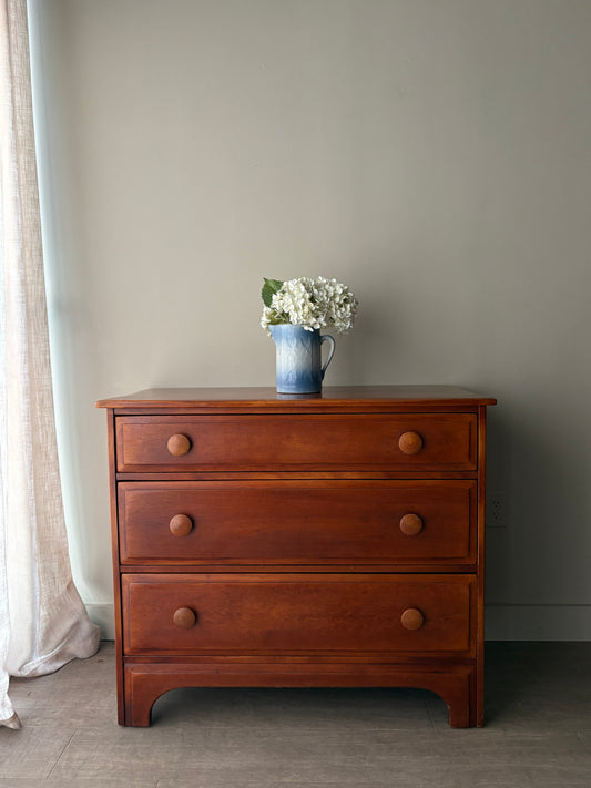 Cushman maple 3 drawer dresser