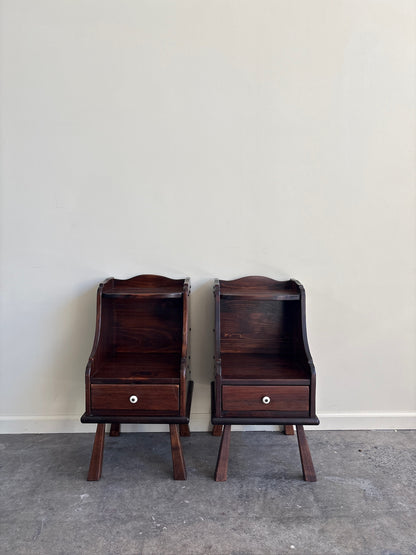 Pine nightstands. Sold as a pair.