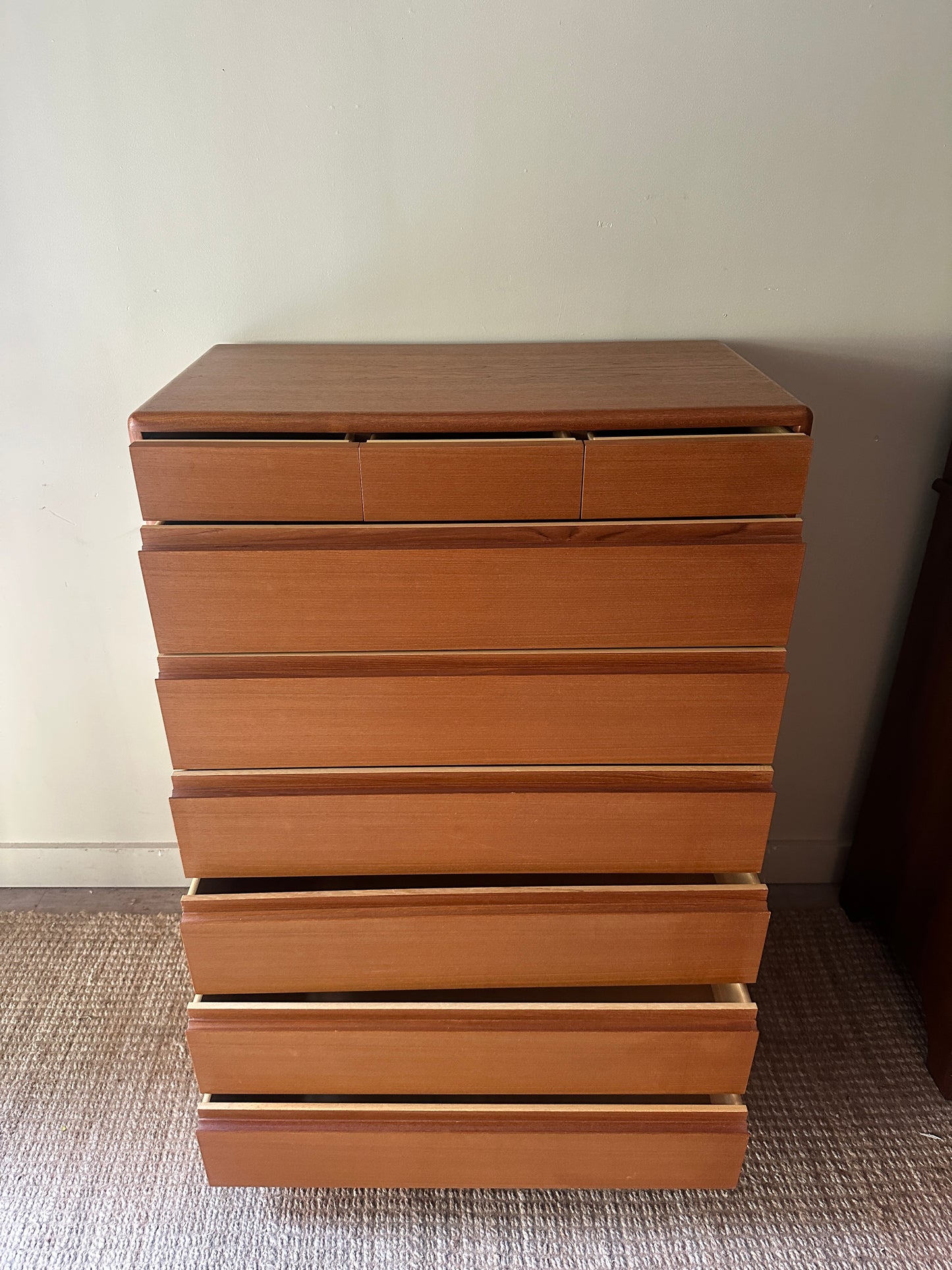 Teak tallboy