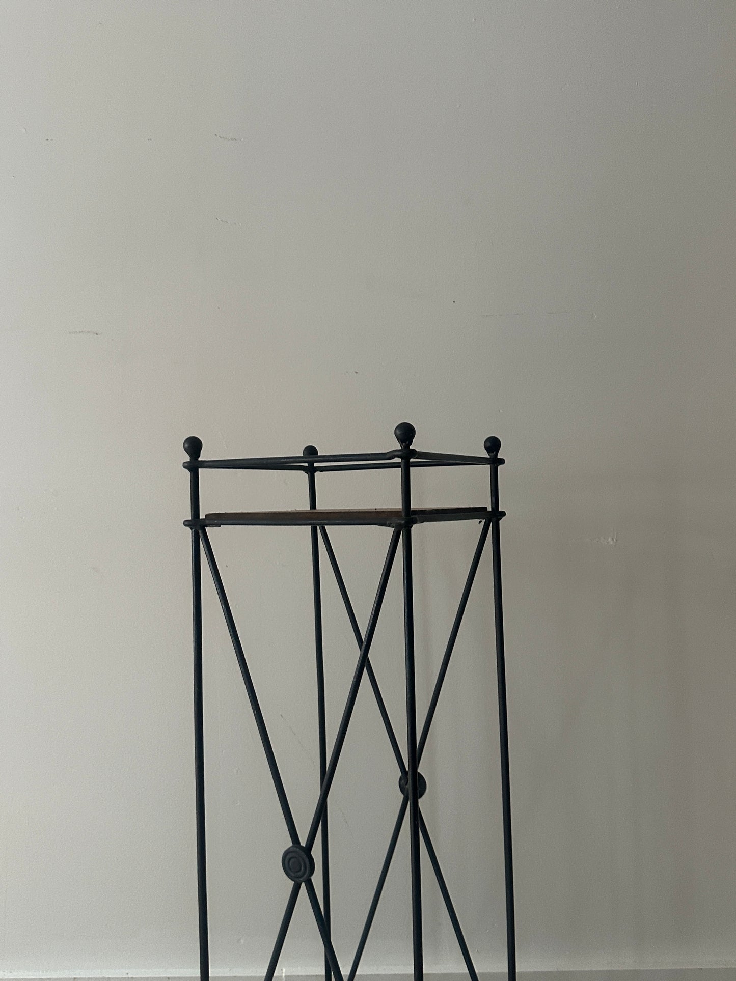 Wrought iron plant stand