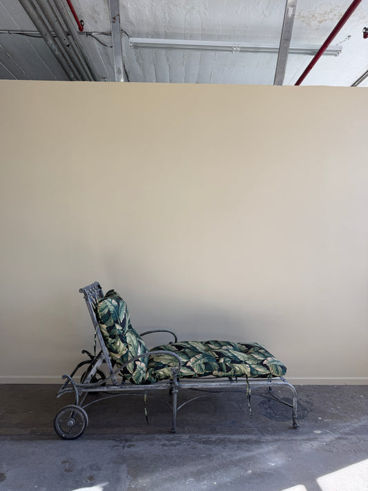 Wrought iron lounge chair