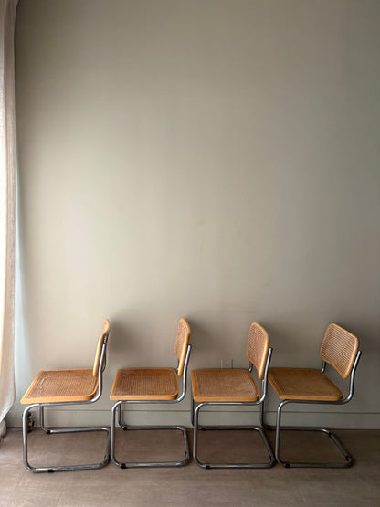 Cesca dining chairs. Sold in pairs.