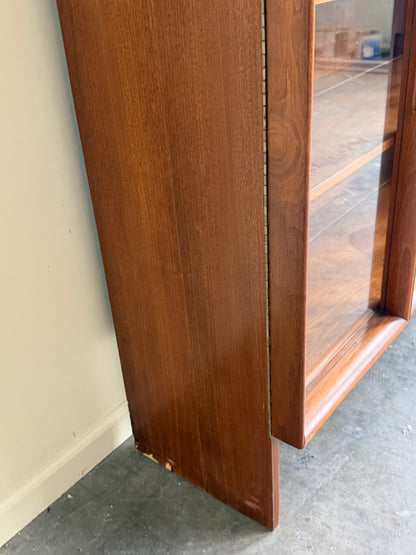Walnut display cabinet
