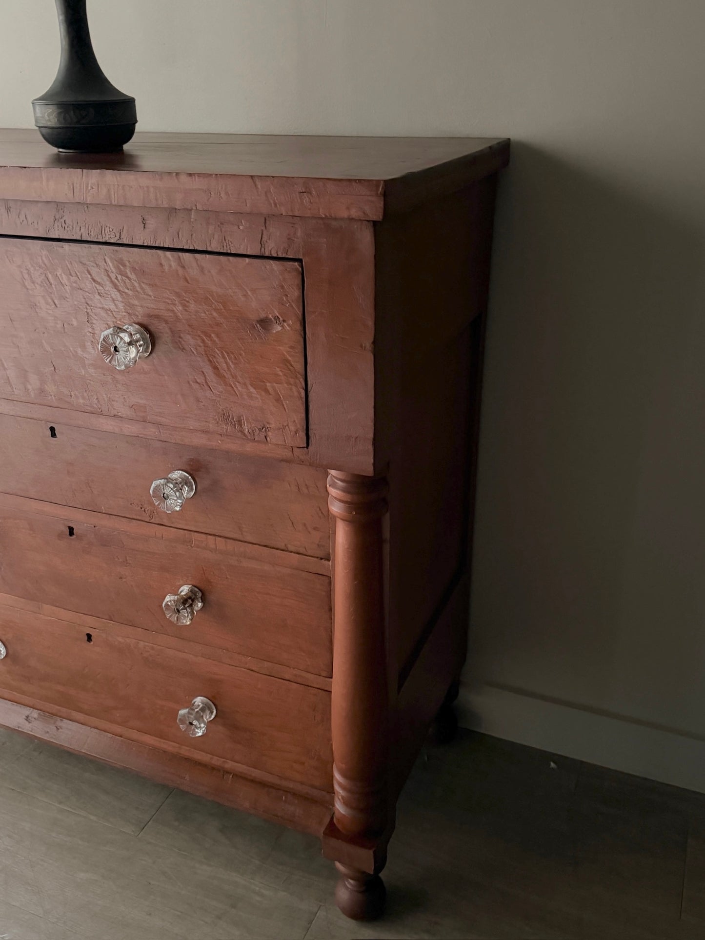 Pennsylvania Sheraton cherry tallboy dresser
