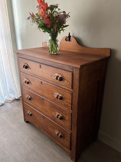 Victorian walnut dresser