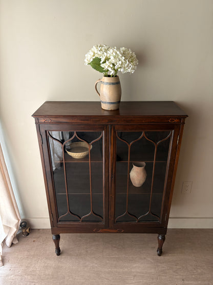 Mahogany display cabinet