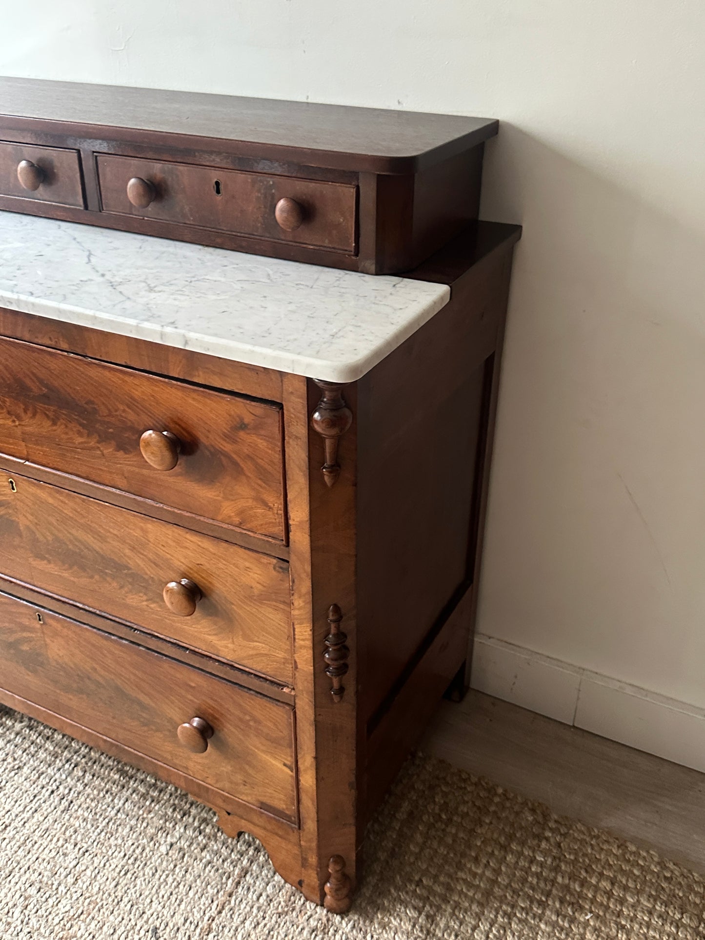 Empire marble top dresser