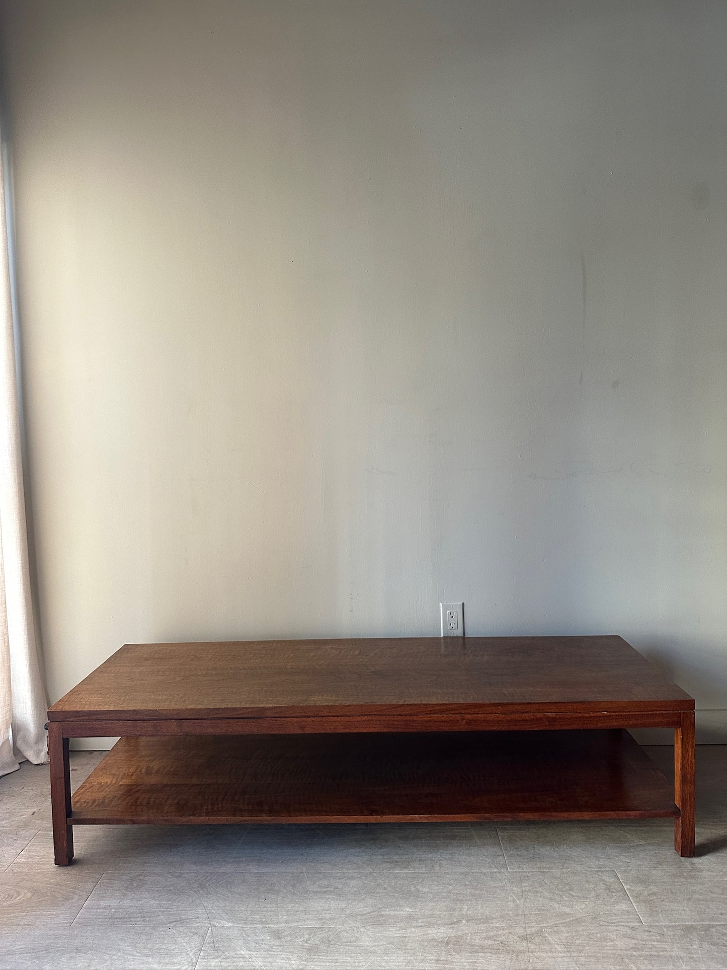 Walnut coffee table