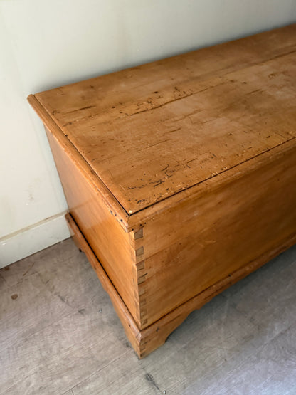 Pennsylvania Federal figured maple chest