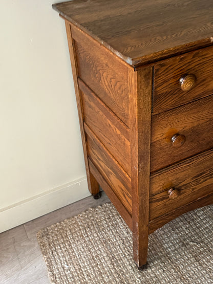 Oak 3 drawer dresser
