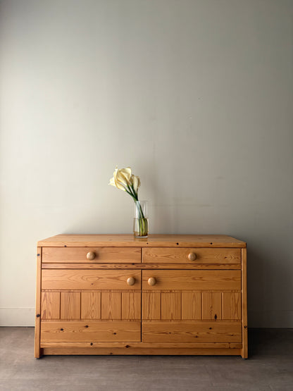 Swedish pine console cabinet