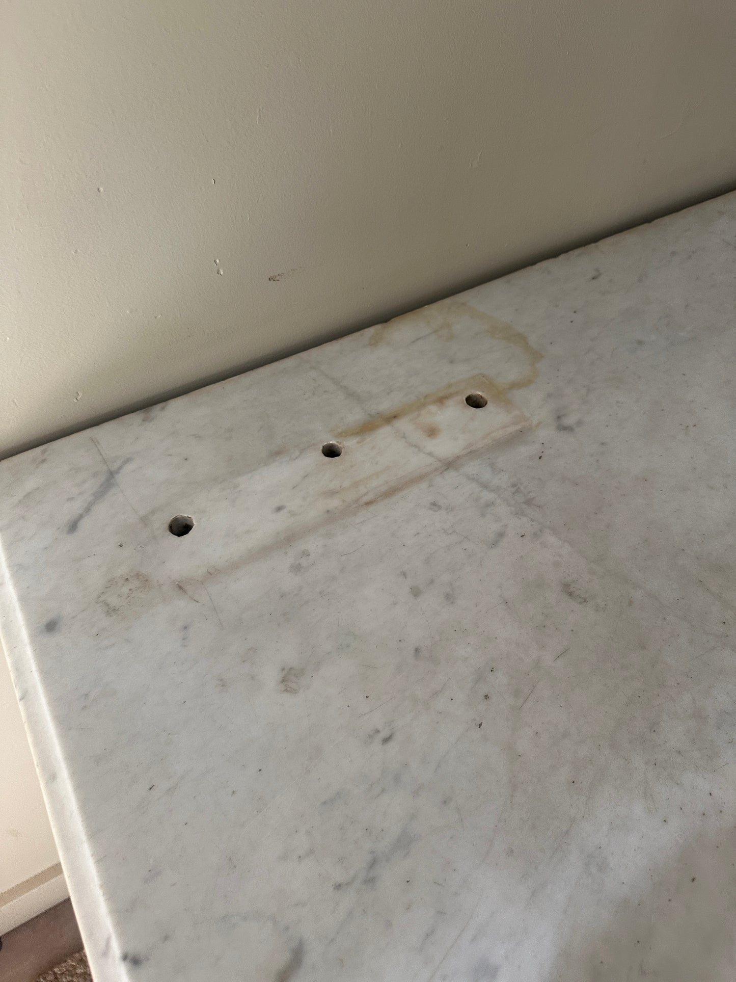 Marble top dresser