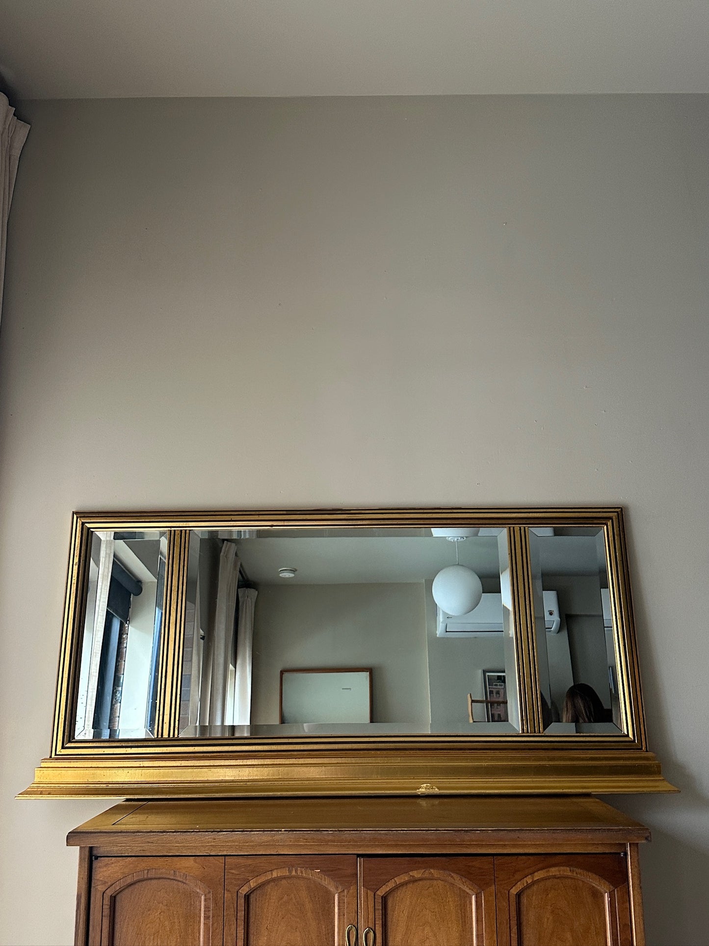 Gilt wood mirror