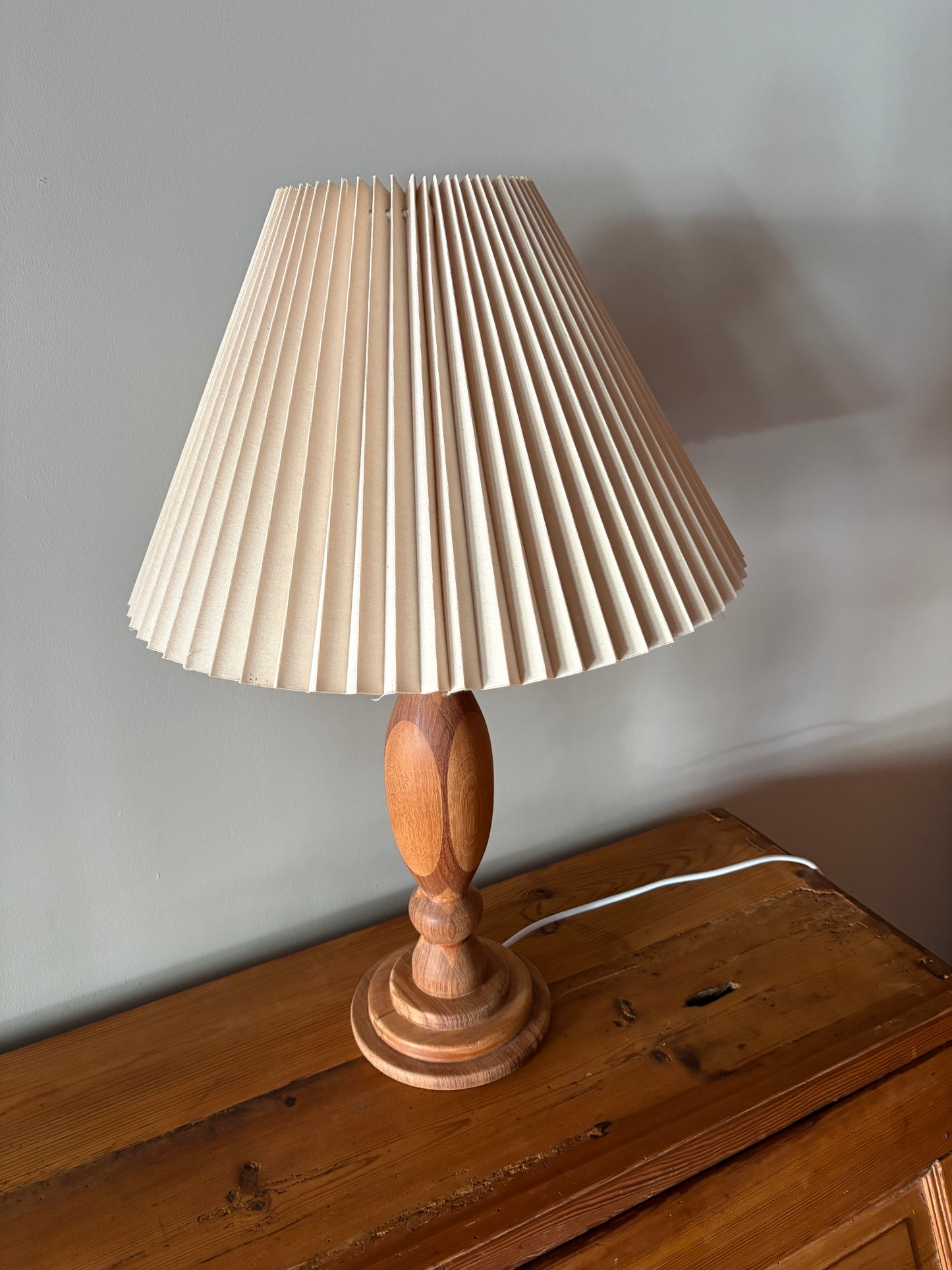 Danish teak table lamp