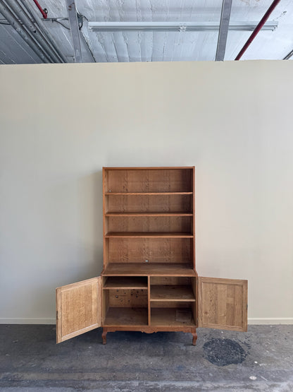 Henning Kjaernulf Danish oak bookcase cabinet