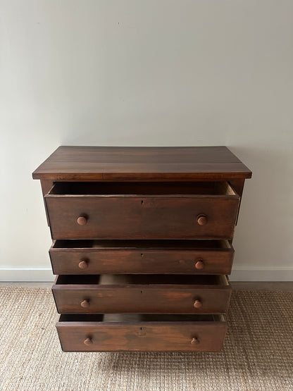 Mixed wood empire dresser