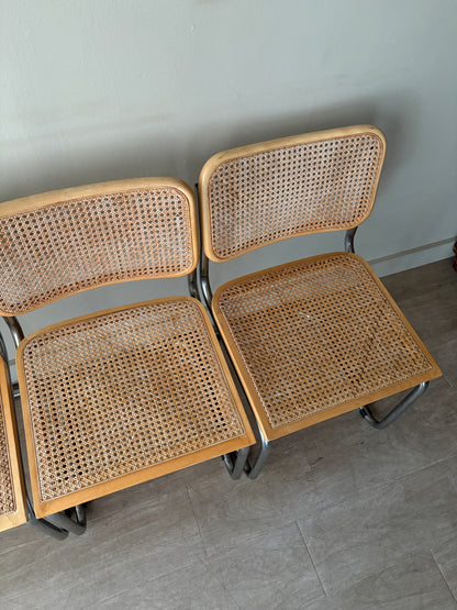 Cesca dining chairs. Sold in pairs.