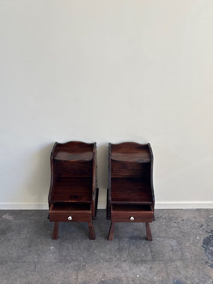 Pine nightstands. Sold as a pair.