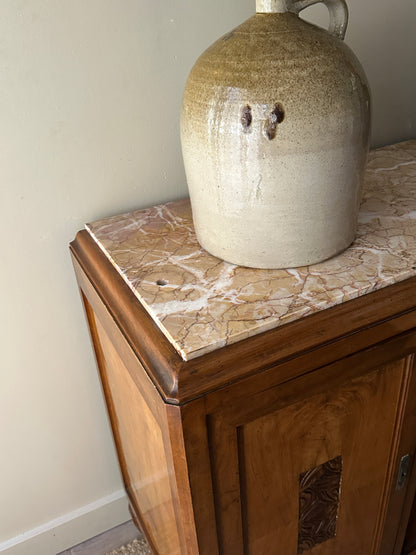 Deco walnut burl sideboard