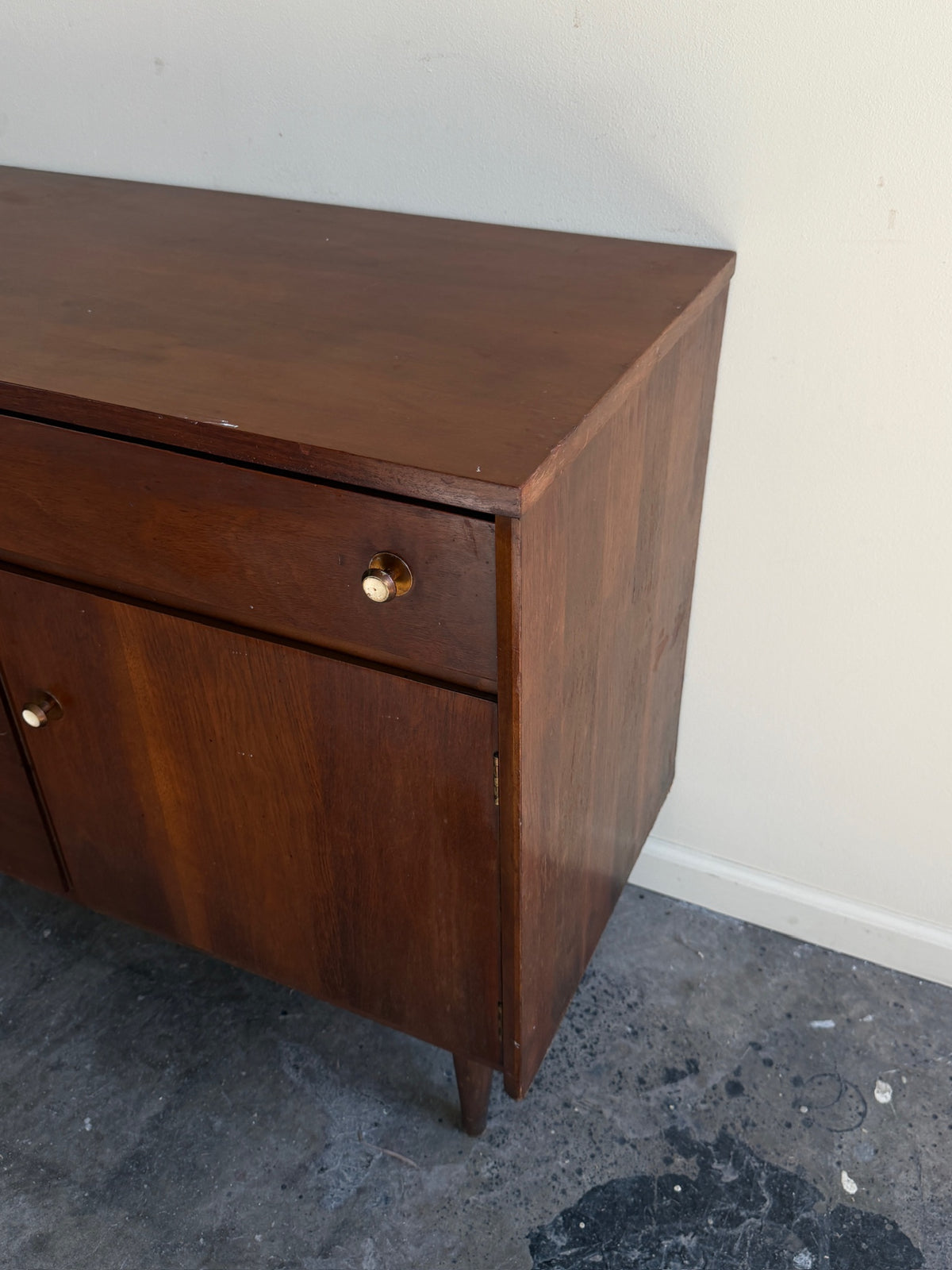 Walnut credenza