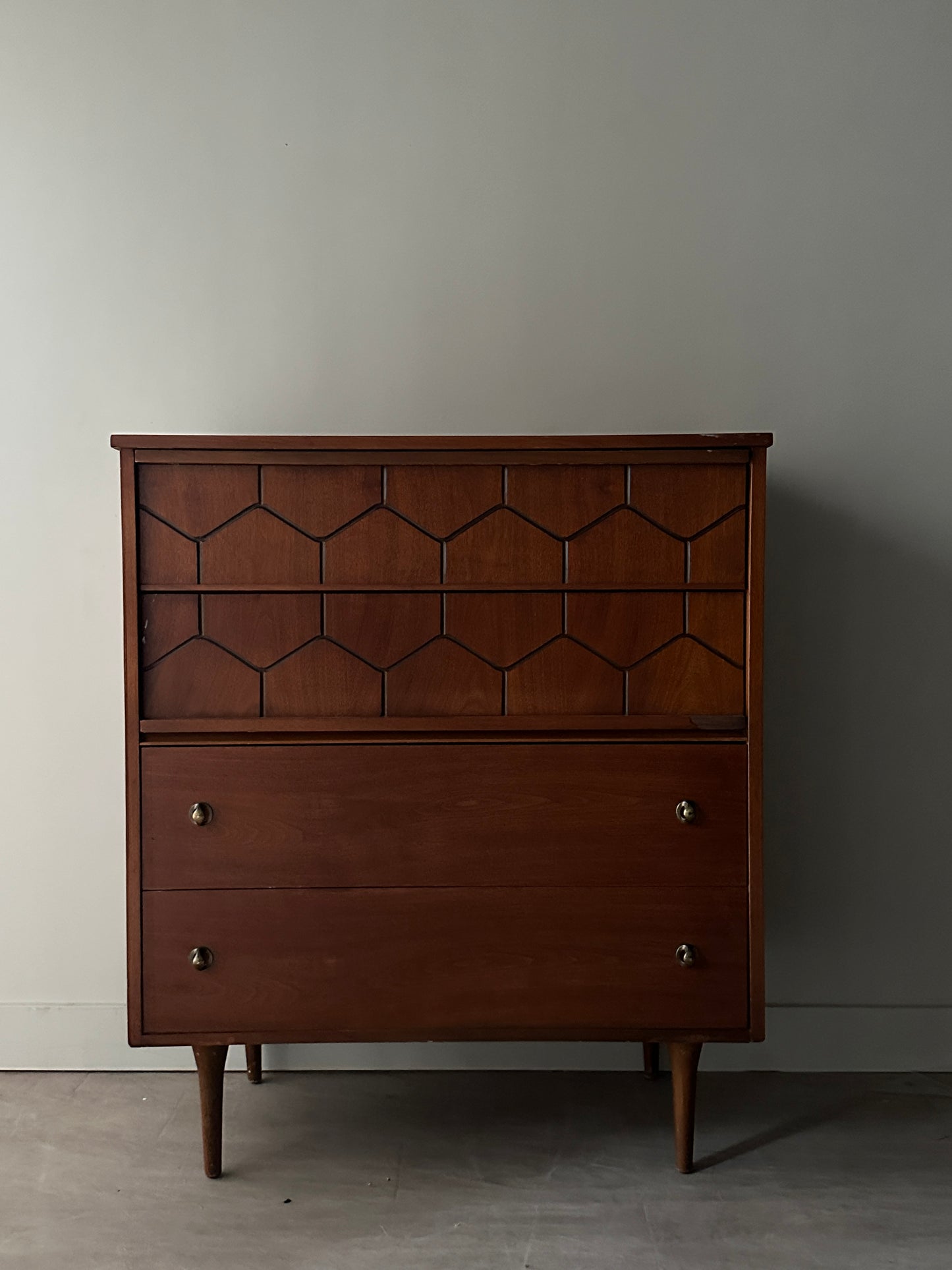 Walnut tallboy